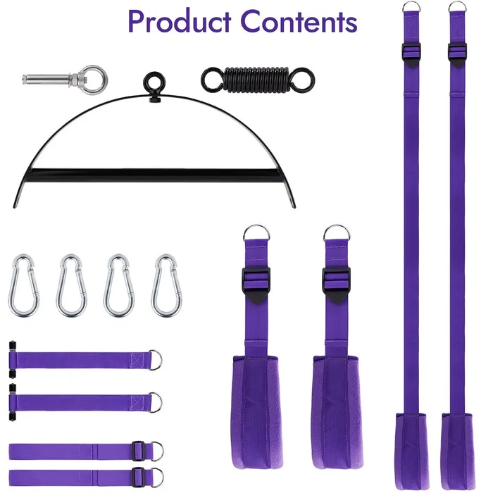 Couples SexyPlay BDSM Hanging Door Sex Swing Restraint Kit with Waist Pad