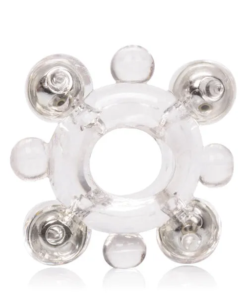 Basic Essentials Enhancer Ring Wbeads Clear California Exotic Novelties Male Sex Toys Basic Essentials Enhancer Ring Wbeads Clear California Exotic Novelties Male Sex Toys