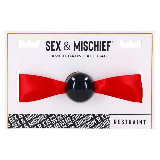 Male Sex Toys iloveexcitement Sex and Mischief by Sportsheets Amor Satin Ball Gag