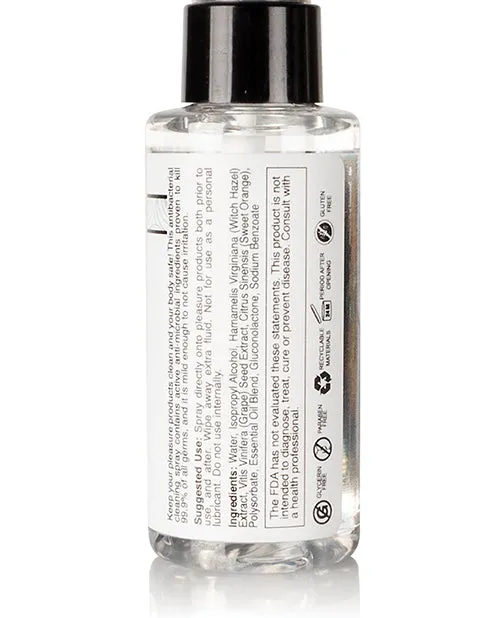 Sensuva Valencia Naturals Vibrators Sensuva Think Clean Thoughts Anti Bacterial Toy Cleaner 2 Oz Bottle